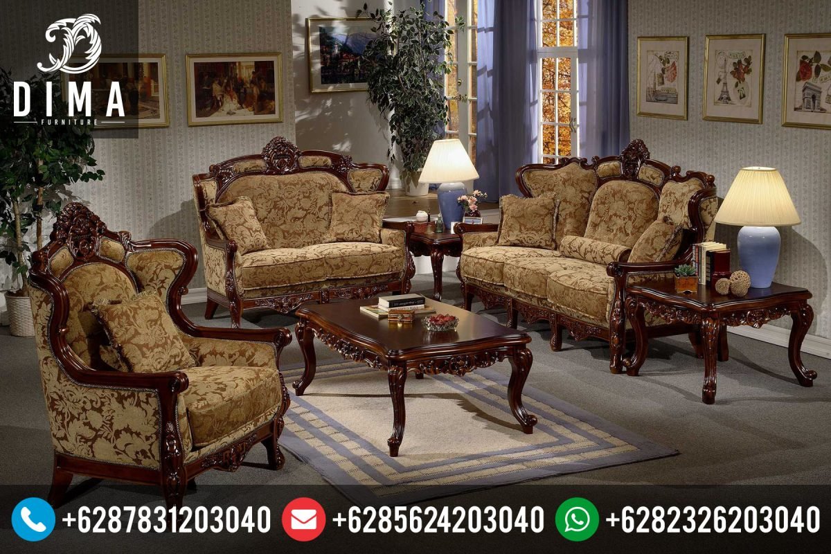 Mebel Jepara Set Kursi Sofa Tamu Klasik Mewah Terbaru Murah ST-0046