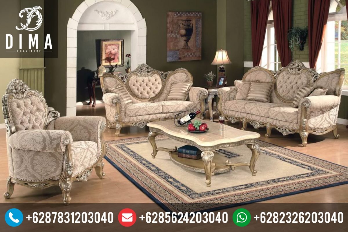 Mebel Mewah Jepara Set Kursi Sofa Tamu Klasik Ukir Terbaru ST-0050