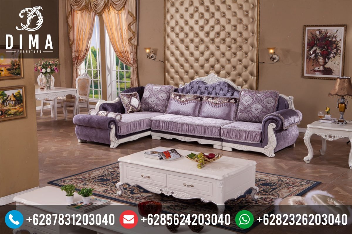 Set Sofa Kursi Ruang Tamu Sudut L Mewah Terbaru ST-0051