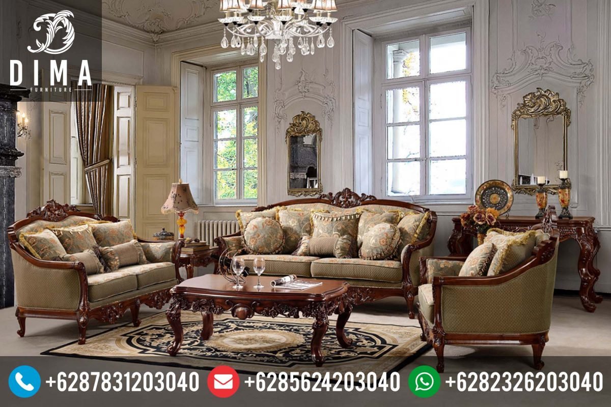 Kursi Sofa Tamu Jati Terbaru Klasik Mewah Finishing Natural ST-0104 — Kursi Sofa Tamu Jati Terbaru Klasik Mewah Finishing Natural ST-0104