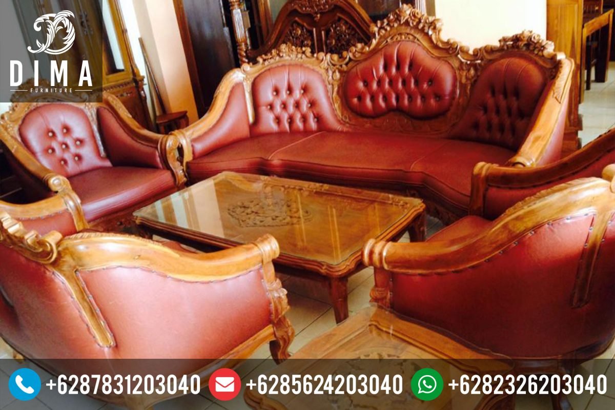 Mebel Jati Jepara Set Kursi Sofa Tamu Jati Ganesa Murah Terbaru ST-0067