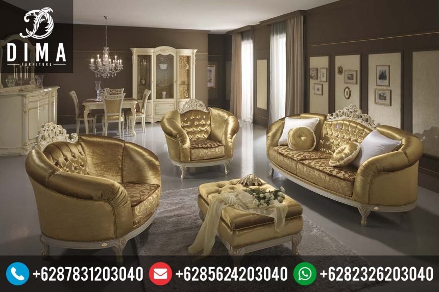 Sofa Tamu Mewah Ukir Jepara Duco Terbaru Murah ST-0078