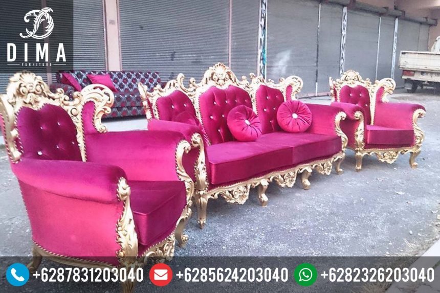 Kursi Sofa Tamu Murah Mewah Terbaru Ukiran Jepara Berkualitas ST-0126