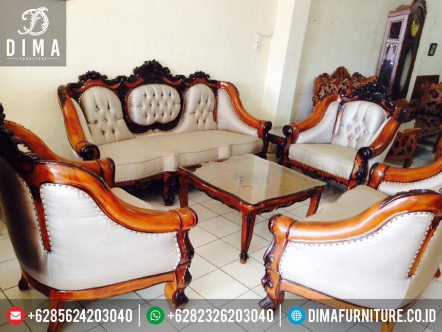 ST-0257 Set Kursi Tamu Jati Mewah Ghanesa Royal