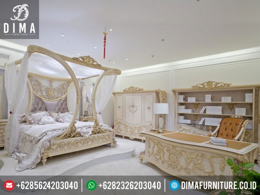 ST-0280 Mebel Ukir Jepara Set Kamar Tidur Rafles Mewah Klasiki Terbaru
