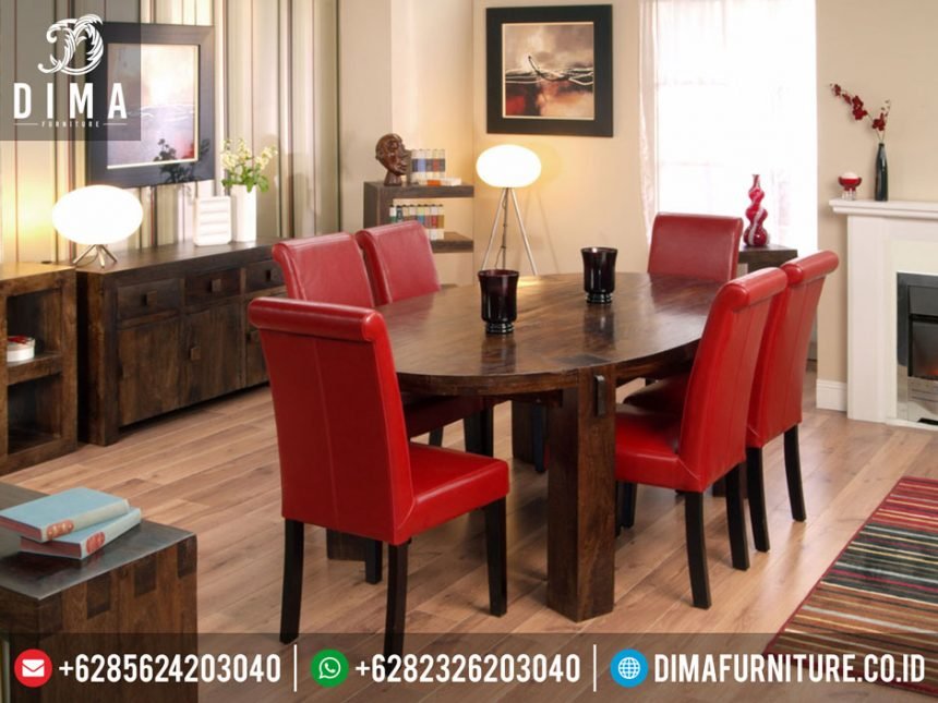 ST-0282 Mebel Minimalis Mewah Jepara Set Meja Makan Ballero