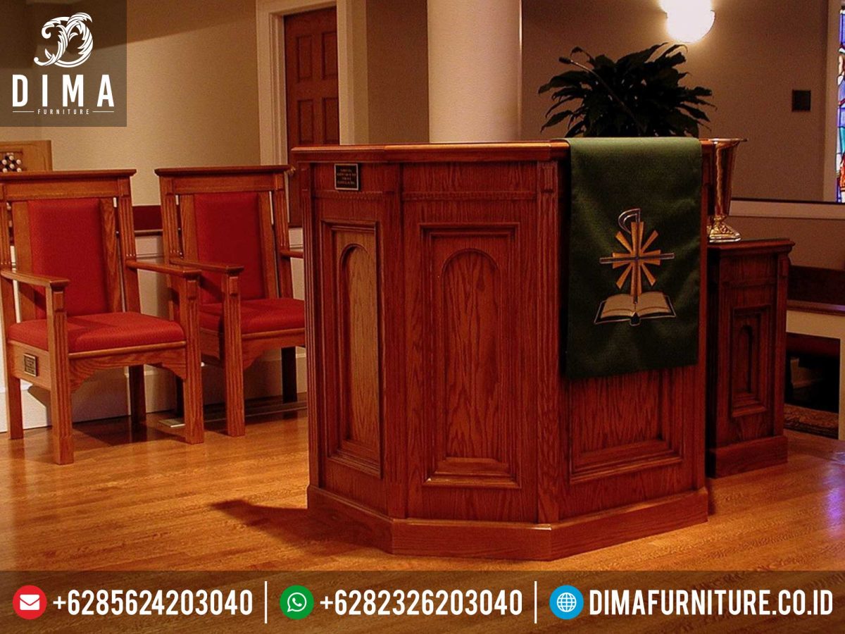 Mimbar Gereja Minimalis Jati, Mimbar Ceramah Gereja, Model Mimbar Minimalis Terbaru ST-0334 | Sofa Tamu Jepara - Dima Furniture Mimbar Gereja Minimalis Jati, Mimbar Ceramah Gereja, Model Mimbar Minimalis Terbaru ST-0334