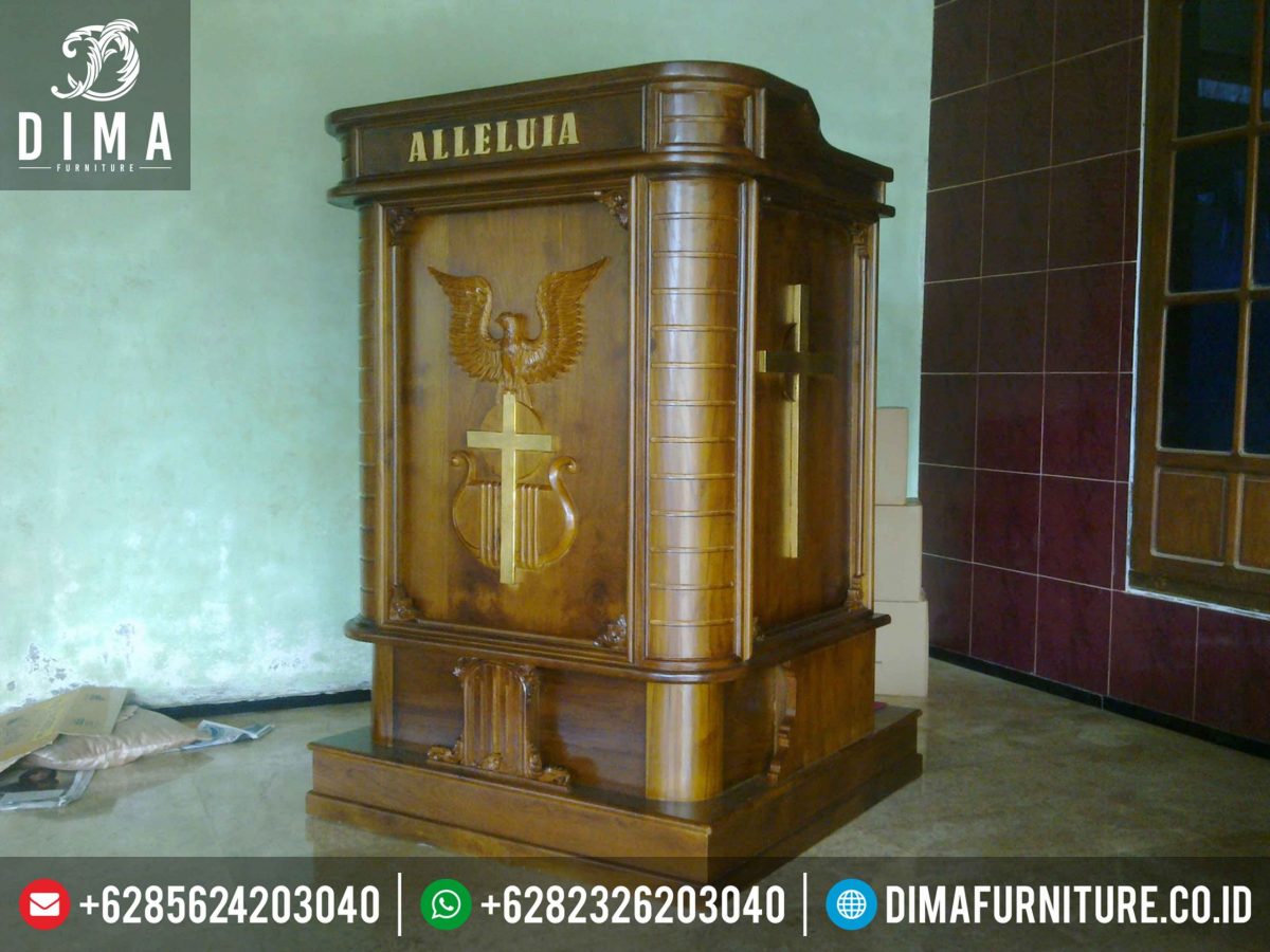 Mimbar Gereja Minimalis Terbaru, Mimbar Gereja Jati Jepara, Podium Mimbar Gereja Jati ST-0330 | Sofa Tamu Jepara - Dima Furniture Mimbar Gereja Minimalis Terbaru, Mimbar Gereja Jati Jepara, Podium Mimbar Gereja Jati ST-0330