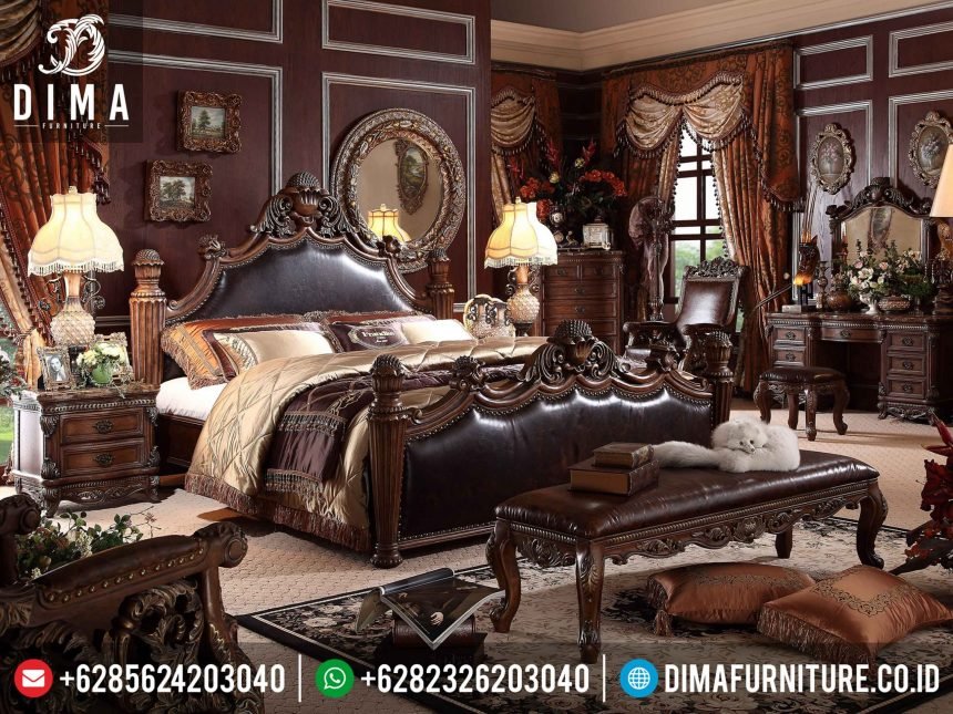 Tempat Tidur Mewah Terbaru, Kamar Set Jepara, Set Kamar Tidur Klasik ST-0328