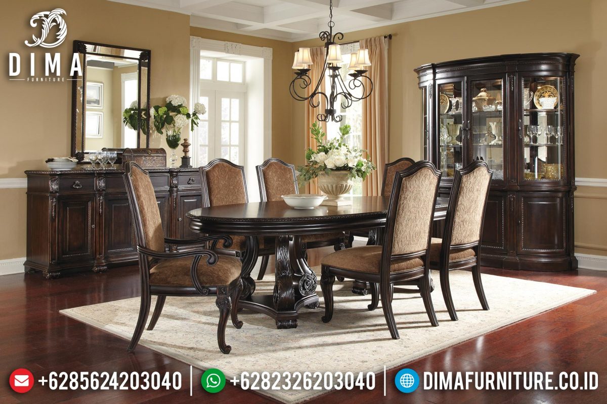 Meja Makan Jepara Terbaru Minimalis Mewah 6 Kursi ST-0401
