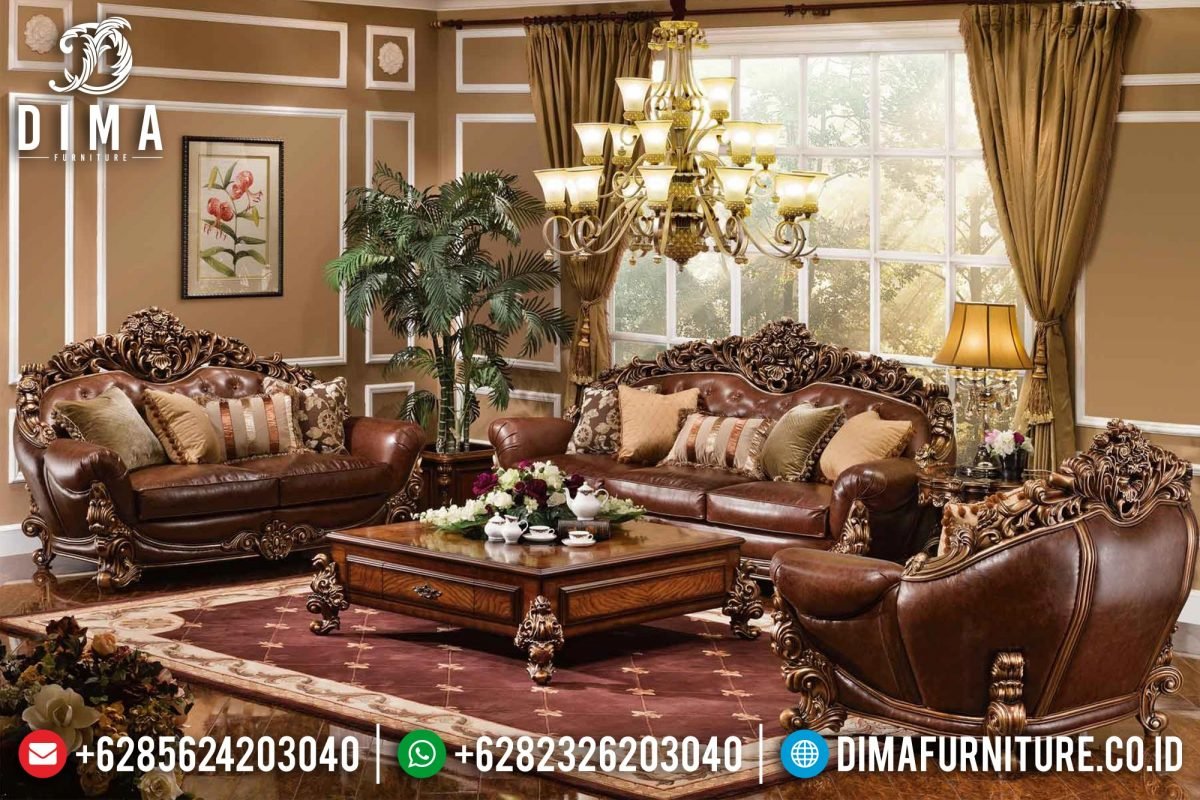 Sofa Tamu Mewah Jati Jepara Terbaru Model Brunello ST-0392 Sofa Tamu Mewah Jati Jepara Terbaru Model Brunello ST-0392