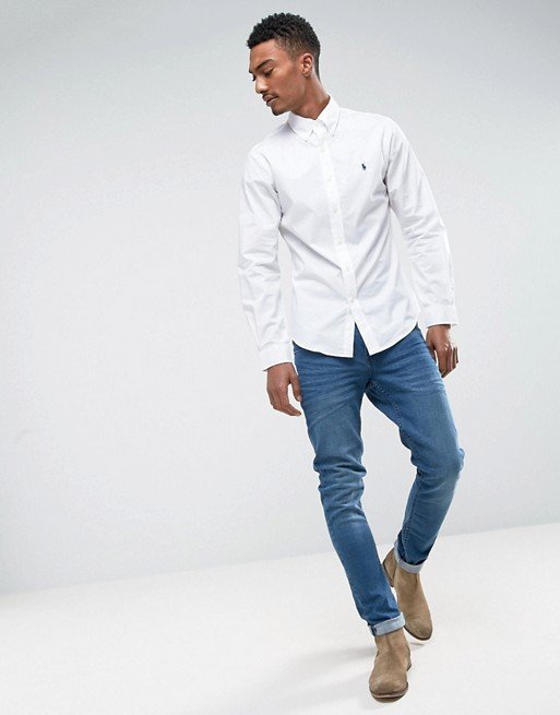 polo-ralph-lauren-poplin-shirt-buttondown-slim-fit-in-white-2 Product Name 4 - Gambar 3