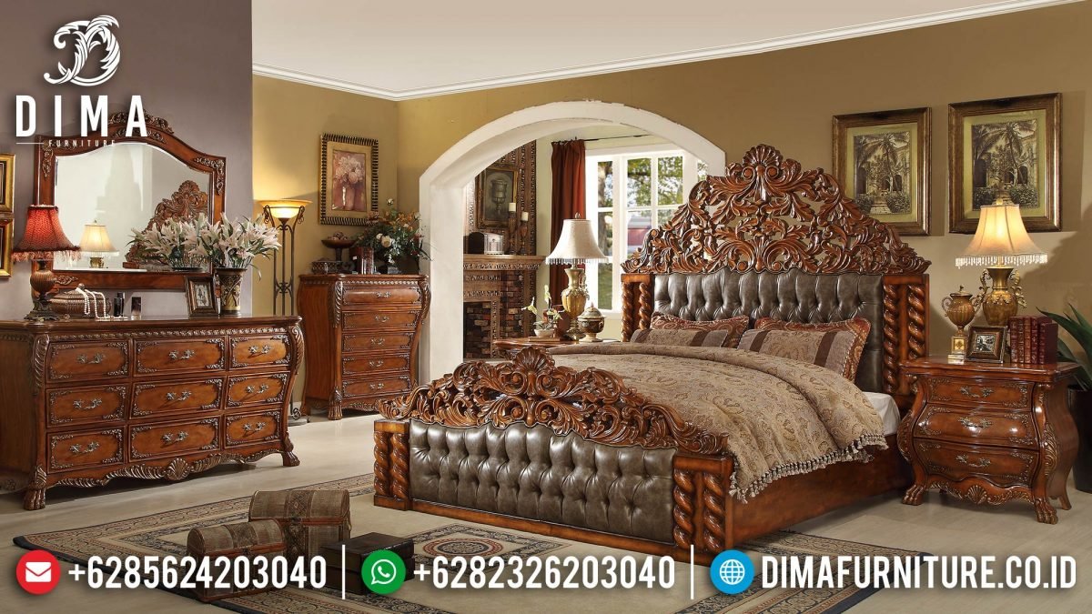 Set Kamar Tidur Mewah Jati Ukiran Jepara Klasik Terbaru ST-0513 Set Kamar Tidur Mewah Jati Ukiran Jepara Klasik Terbaru ST-0513