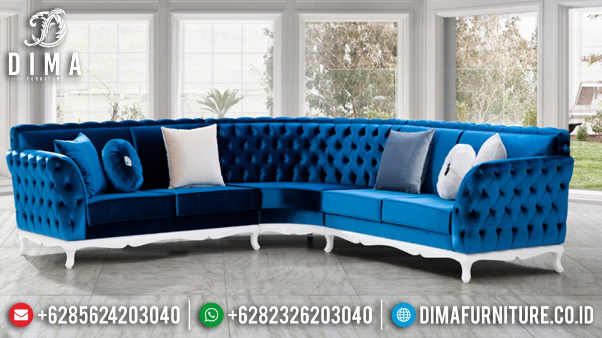 Set Sofa Tamu Mewah Jepara Sudut L Minimalis Terbaru Bluelux ST-0546 | Sofa Tamu Jepara - Dima Furniture Set Sofa Tamu Mewah Jepara Sudut L Minimalis Terbaru Bluelux ST-0546