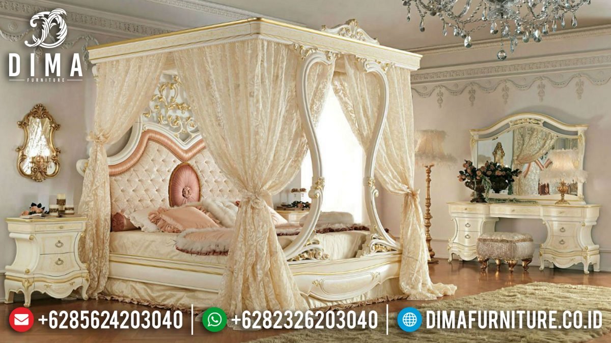 Set Kamar Tidur Mewah Kanopi Duco Ukiran Jepara Klasik Terbaru ST-0548 Set Kamar Tidur Mewah Kanopi Duco Ukiran Jepara Klasik Terbaru ST-0548