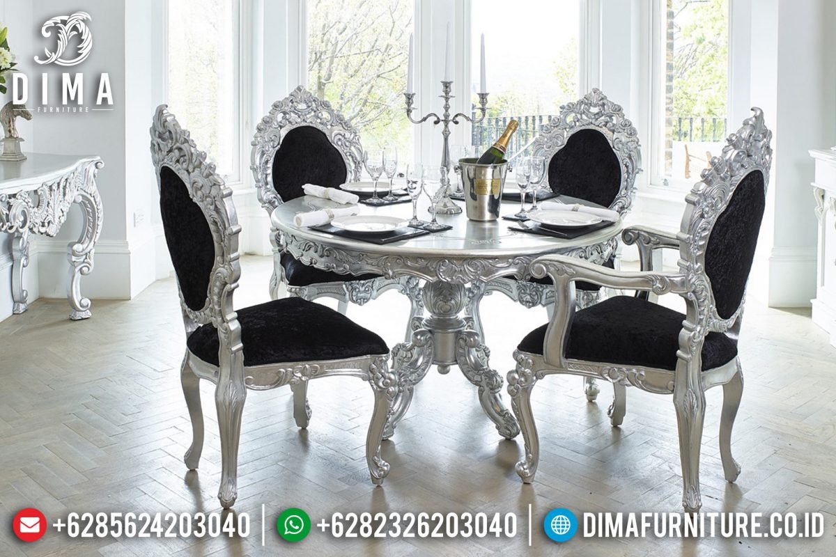 Set Meja Makan Mewah Jepara Minerva Klasik Rococo ST-0556 Set Meja Makan Mewah Jepara Minerva Klasik Rococo ST-0556