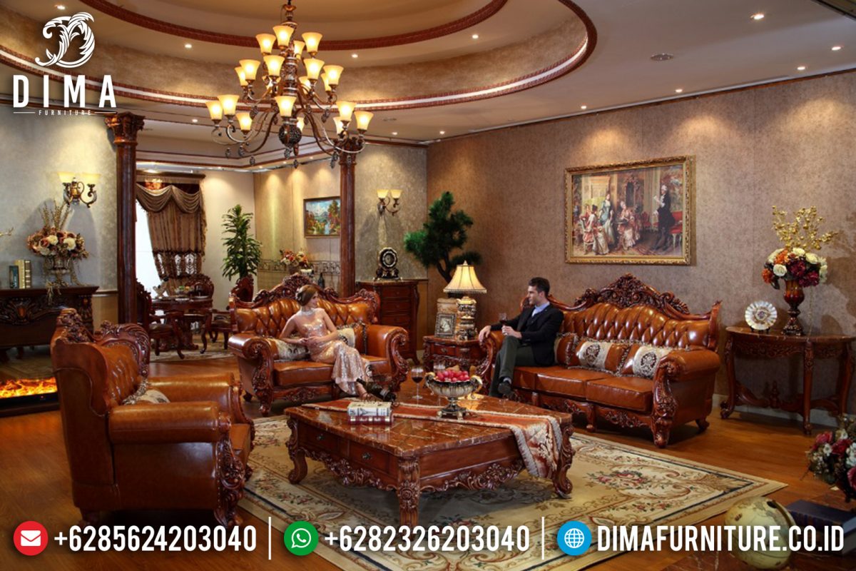 Luxury Italian Furniture Sofa Tamu Jepara Mewah Klasik Natural ST-0614 | Sofa Tamu Jepara - Dima Furniture Luxury Italian Furniture Sofa Tamu Jepara Mewah Klasik Natural ST-0614