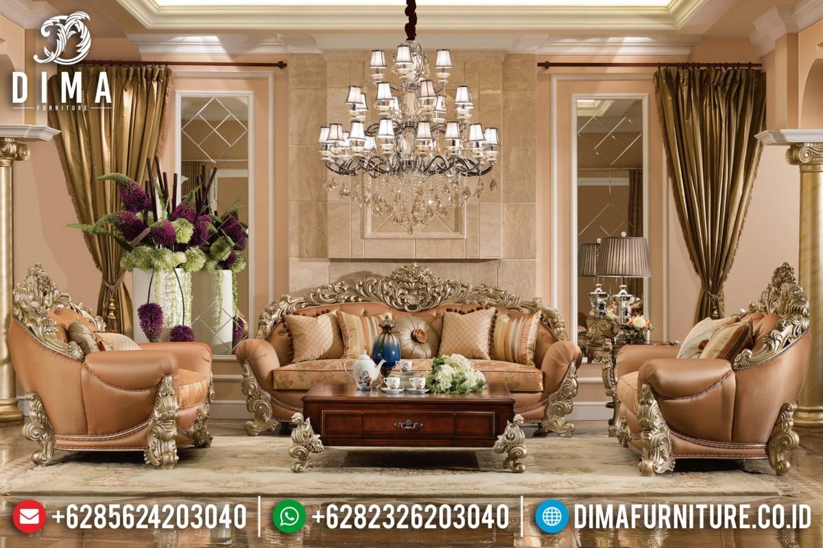 Sofa Tamu Jepara Mewah Ukiran Klasik Duco Emas Terbaru ST-0611 Sofa Tamu Jepara Mewah Ukiran Klasik Duco Emas Terbaru ST-0611