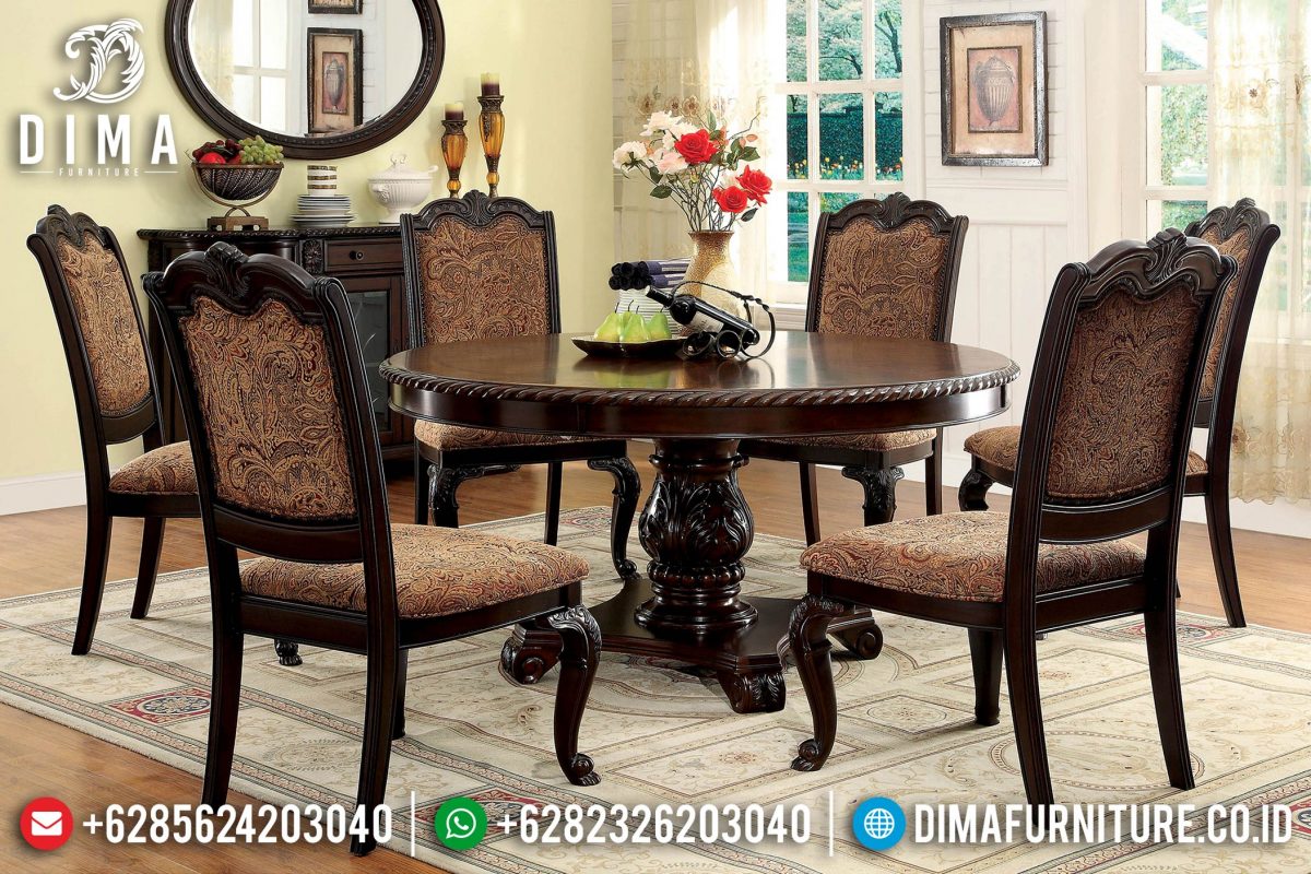 Set Meja Makan Jepara, Kursi Makan Minimalis, Meja Makan Mewah 2019 ST-0624