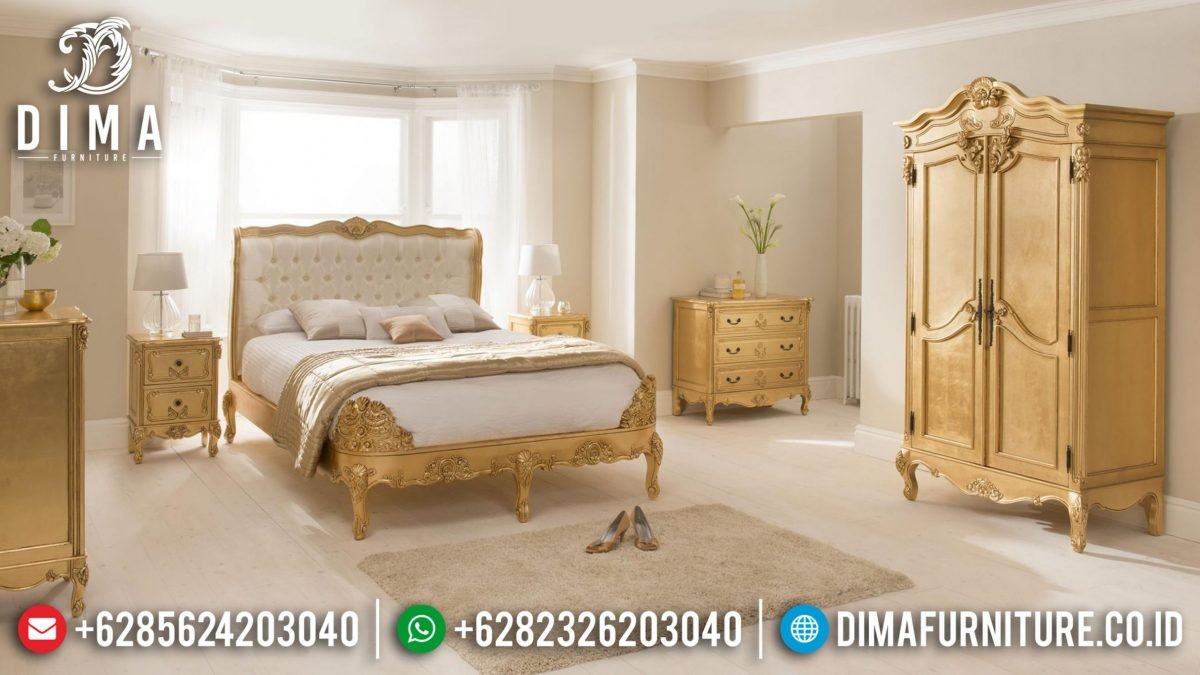 Rococo Furniture Indonesia Set Tempat Tidur Jepara Mewah Klasik ST-0635 Rococo Furniture Indonesia Set Tempat Tidur Jepara Mewah Klasik ST-0635