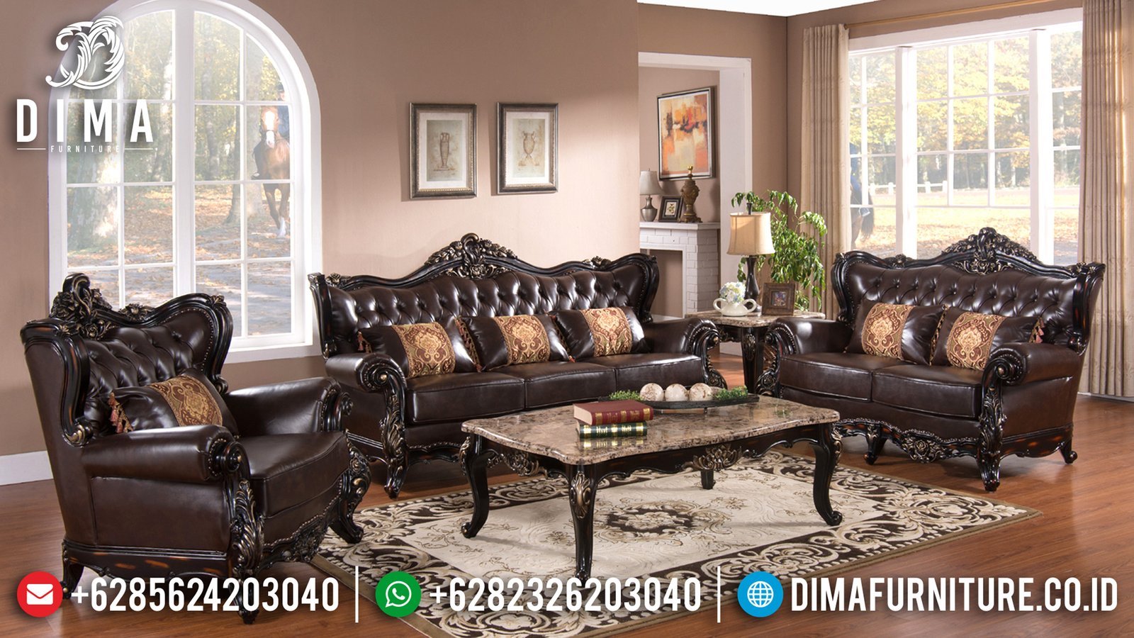 Sofa Tamu Mewah Jepara Mebel Terbaru Harga Murah Seri Viva ST-0631