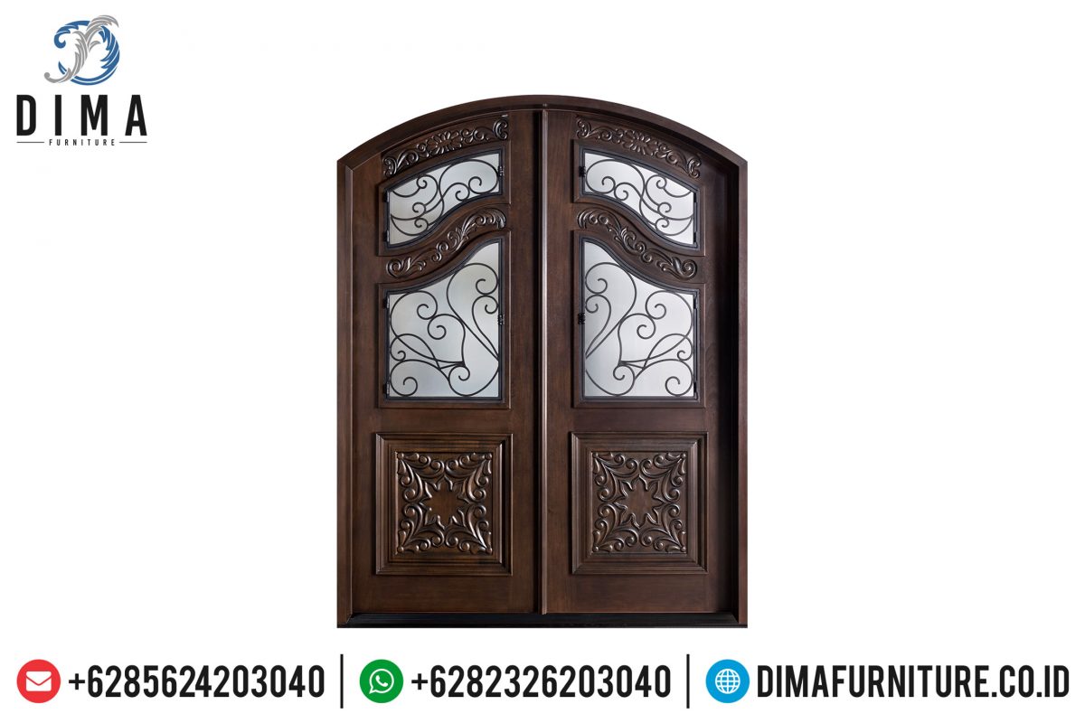 Jual Pintu Rumah Utama, Pintu Rumah Mewah Jati, Kusen Pintu Jati ST-0653