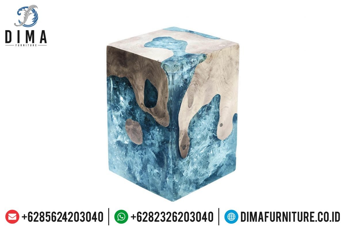 Resin Furniture Indonesia, Stool Resin Terbaru, Meja Resin Minimalis ST-0644