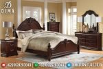 Terbaru! Tempat Tidur Mewah Jepara Jati Ukiran Minimalis Fitri ST-0659