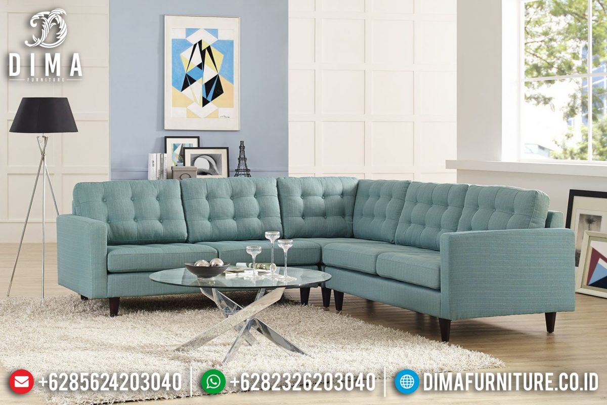 Terlaris Sofa Tamu Minimalis Jepara Sudut L Seri Empress Terbaru ST-0664