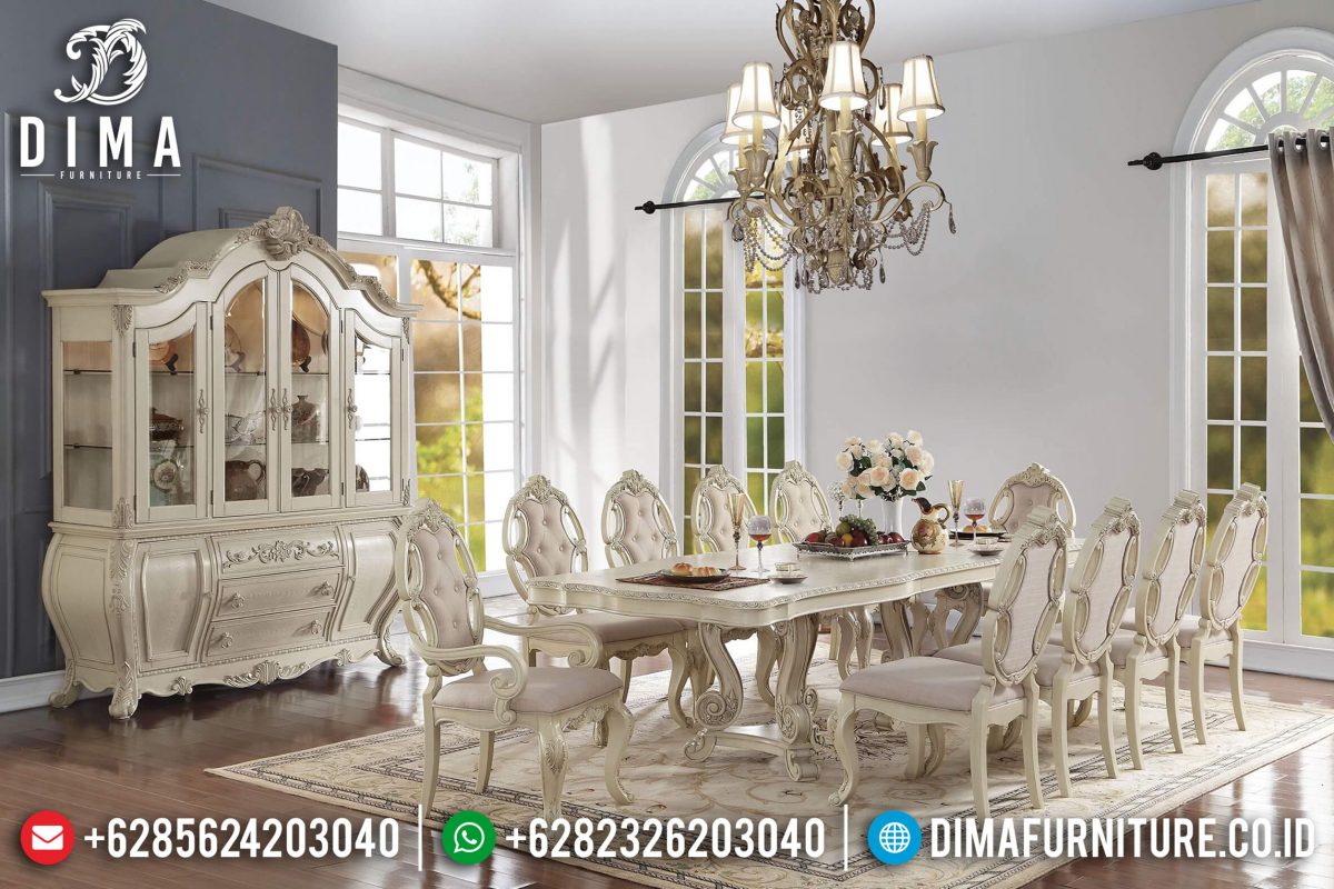 Set Meja Makan Klasik Modern Mewah Terbaru ST-0684 Set Meja Makan Klasik Modern Mewah Terbaru ST-0684
