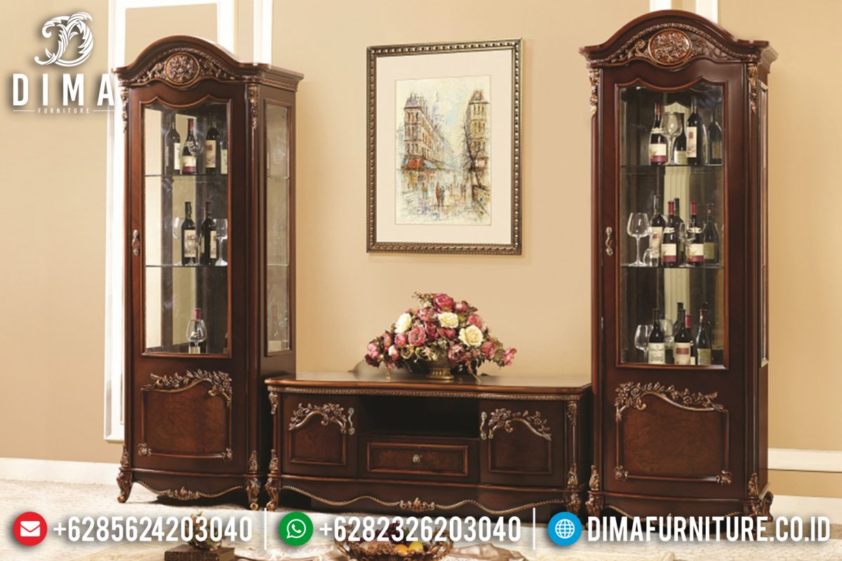 Set Bufet Tv Mewah Klasik Ukir Jepara Terbaru ST-0754