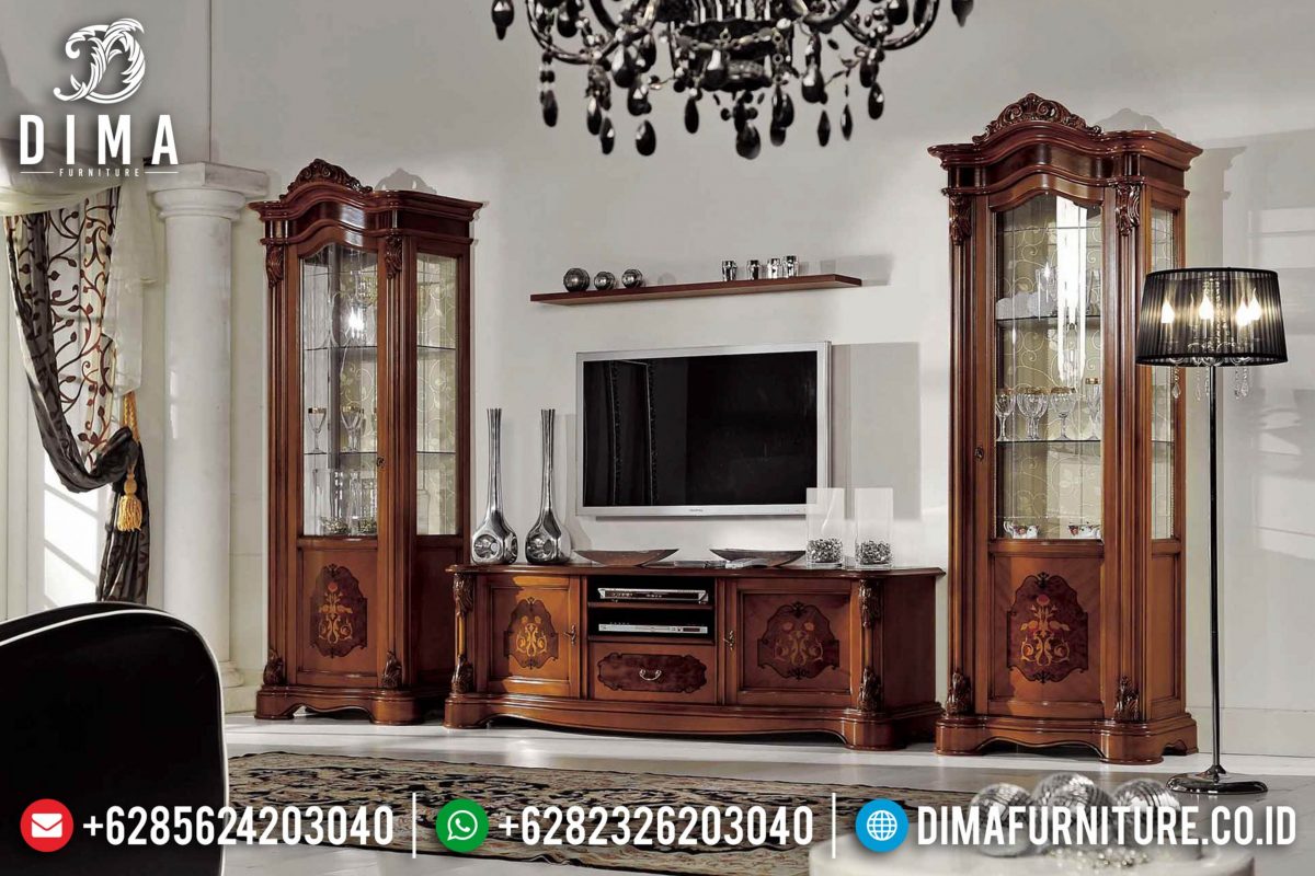 Set Bufet Tv Mewah Mebel Jepara Ukir Terbaru ST-0722 | Sofa Tamu Jepara - Dima Furniture Set Bufet Tv Mewah Mebel Jepara Ukir Terbaru ST-0722