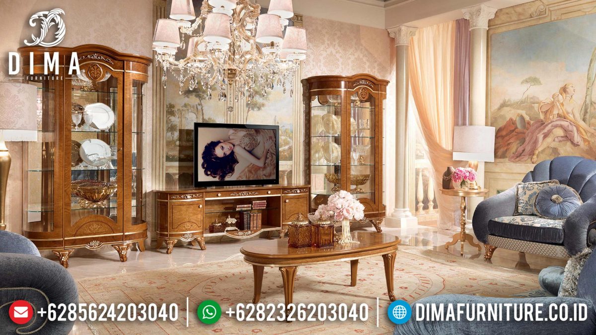 Set Bufet Tv Model Eropa Klasik Mewah Terbaru ST-0749