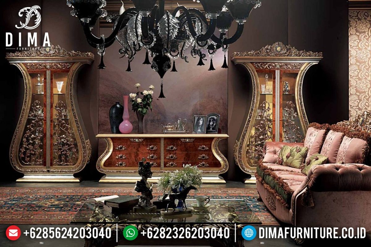 Set Bufet Tv Ukir Klasik Mewah Terbaru ST-0753