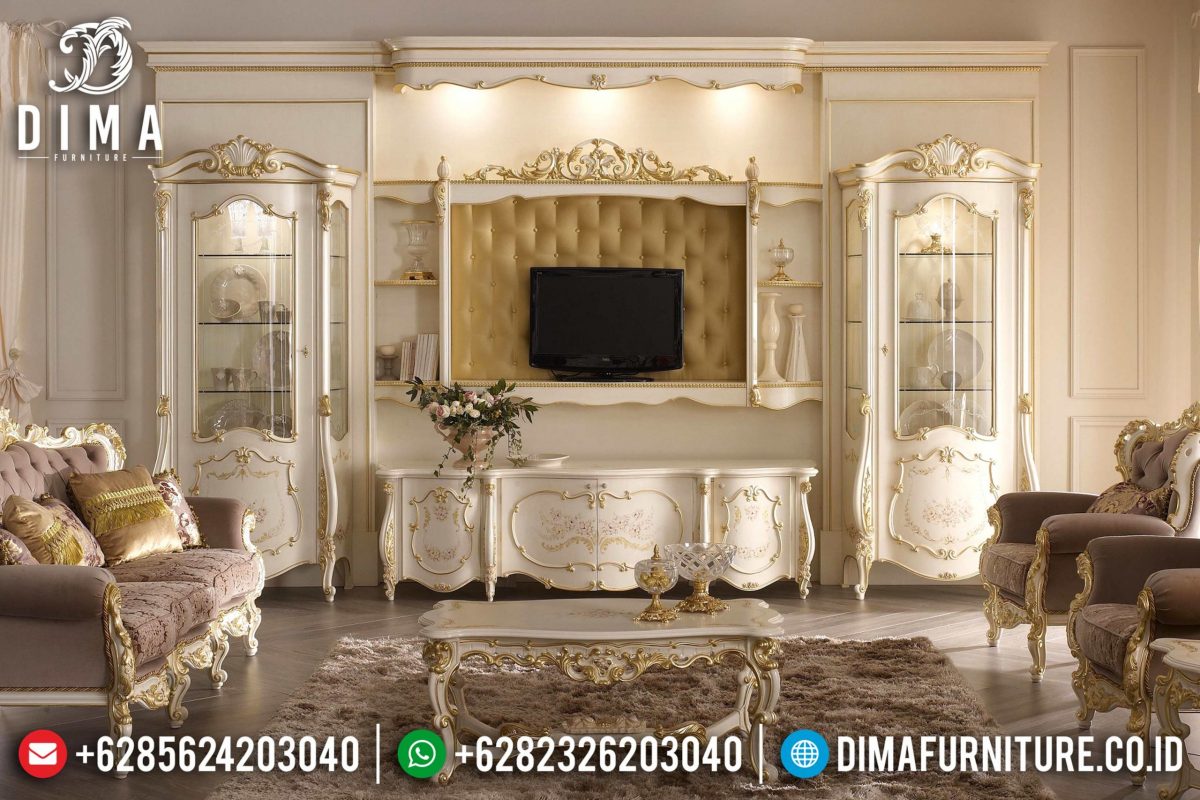 Set Bufet Tv Ukir Mewah Model Eropa Terbaru ST-0760