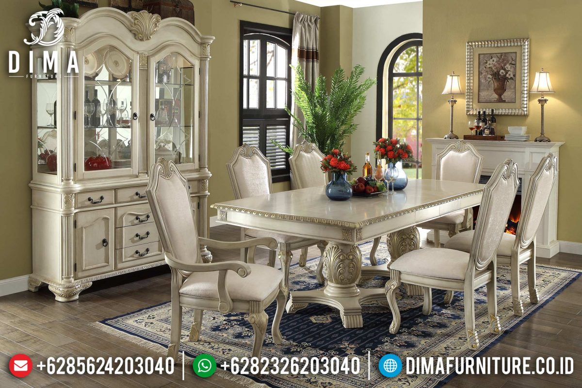 Set Meja Makan Duco Klasik Modern Mewah Terbaru ST-0757