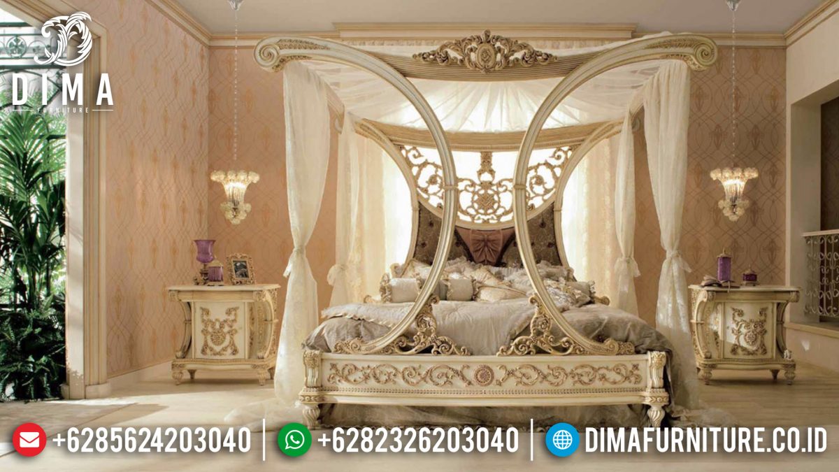 Set Tempat Tidur Mewah Mebel Jepara Klasik Terbaru ST-0744