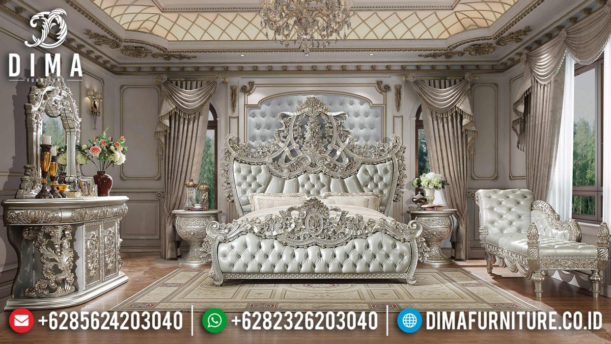 Set Tempat Tidur Ukir Jepara Mewah Terbaru ST-0743
