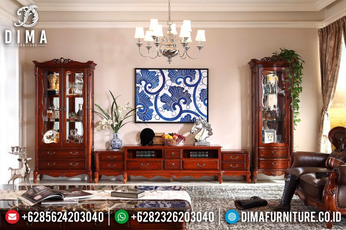 Set Bufet Tv Jati Modern Natural Mewah Terbaru ST-0807 Set Bufet Tv Jati Modern Natural Mewah Terbaru ST-0807