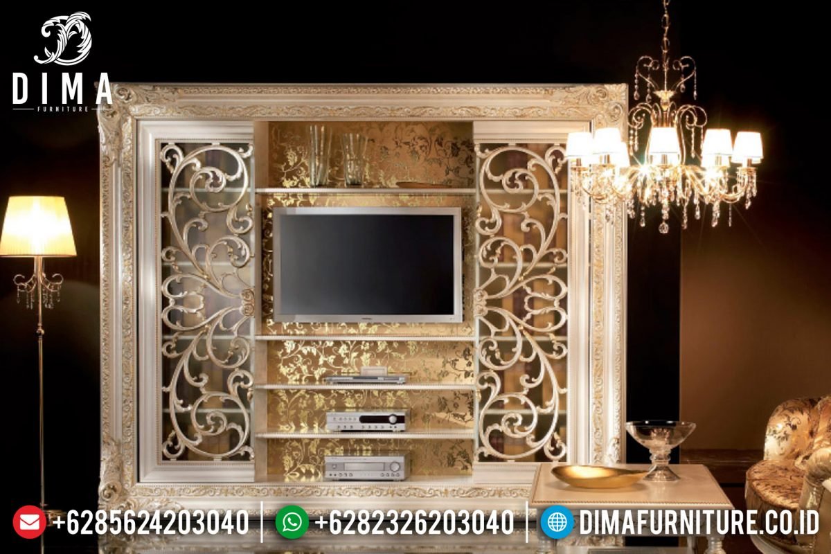 Set Bufet Tv Mewah Klasik Ukiran Mebel Jepara Terbaru ST-0816 Set Bufet Tv Mewah Klasik Ukiran Mebel Jepara Terbaru ST-0816