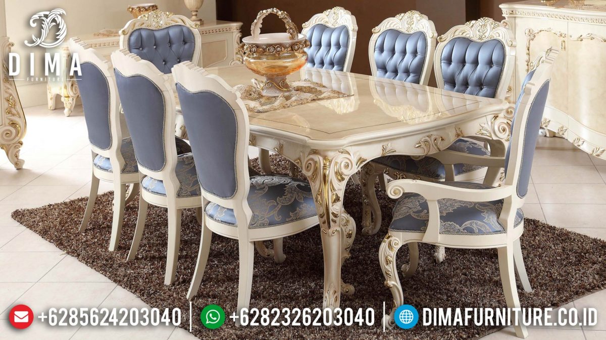 Set Meja Makan Duco Klasik Ukir Mebel Jepara Terbaru ST-0829 | Sofa Tamu Jepara - Dima Furniture Set Meja Makan Duco Klasik Ukir Mebel Jepara Terbaru ST-0829