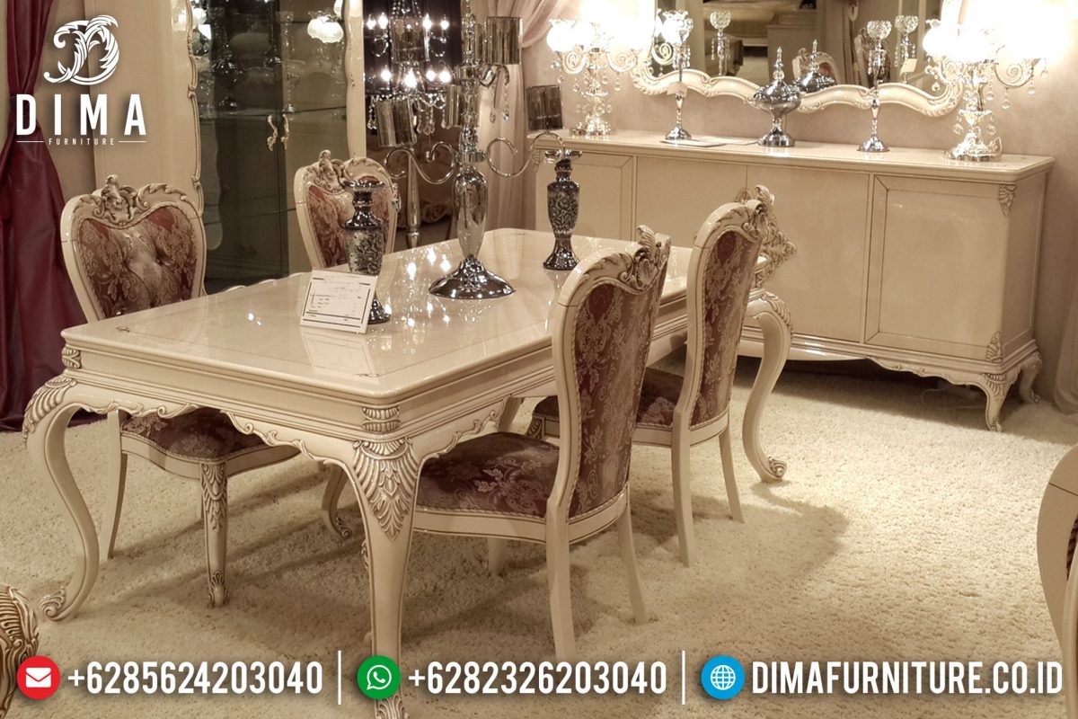 Set Meja Makan Klasik Model Eropa Terbaru ST-0790