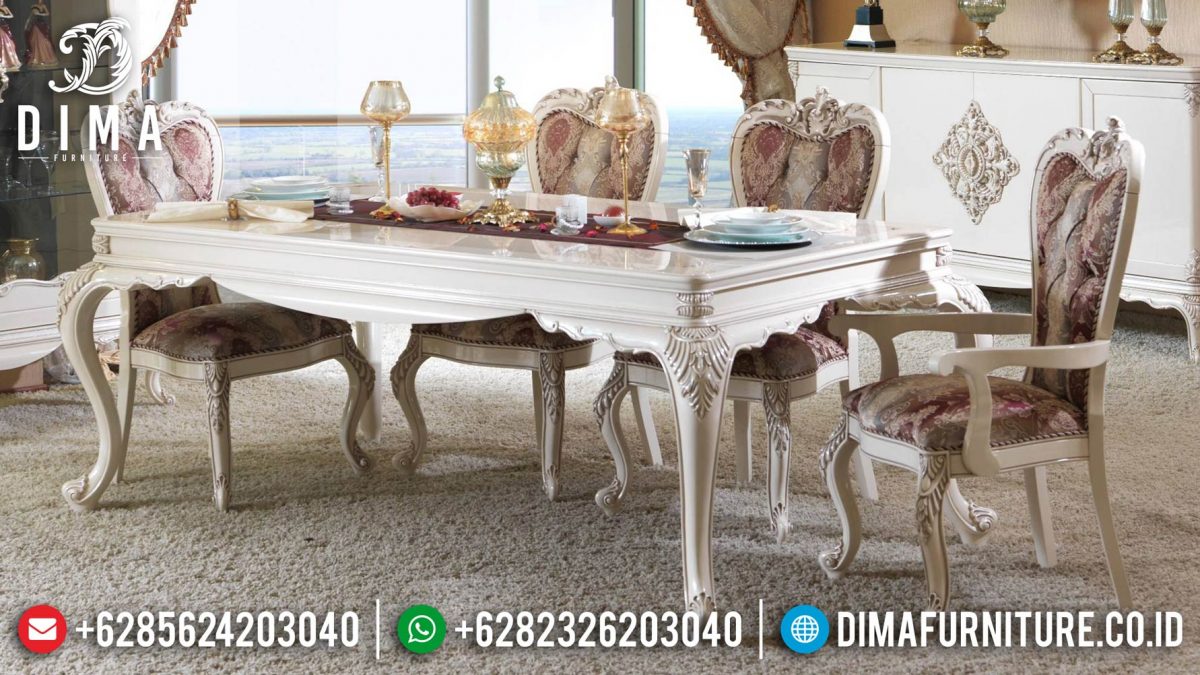 Set Meja Makan Klasik Mewah Duco Mebel Jepara Terbaru ST-0837 | Sofa Tamu Jepara - Dima Furniture Set Meja Makan Klasik Mewah Duco Mebel Jepara Terbaru ST-0837