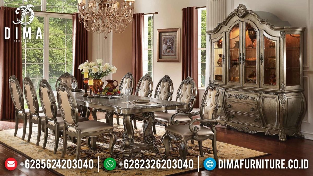 Set Meja Makan Klasik Unik Duco Mewah Terbaru ST-0844