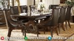 Set Meja Makan Mewah Jati Natural Ukir Jepara Terbaru ST-0846