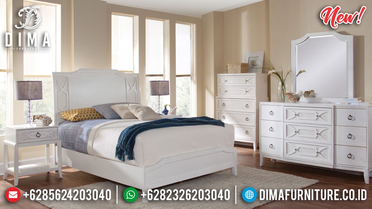 Jual Tempat Tidur Jepara Duco Putih New Model ST-0856 | Sofa Tamu Jepara - Dima Furniture Jual Tempat Tidur Jepara Duco Putih New Model ST-0856