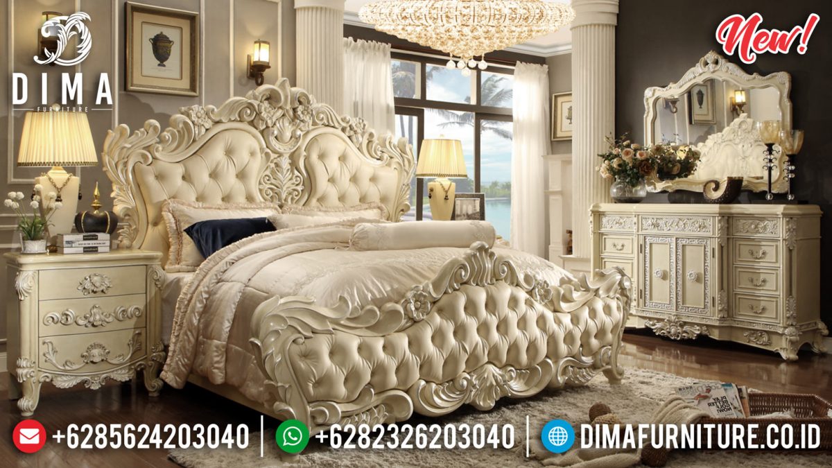 Jual Set Kamar Tidur Mewah Ukiran Jepara Luxury Italian ST-0871 | Sofa Tamu Jepara - Dima Furniture Jual Set Kamar Tidur Mewah Ukiran Jepara Luxury Italian ST-0871