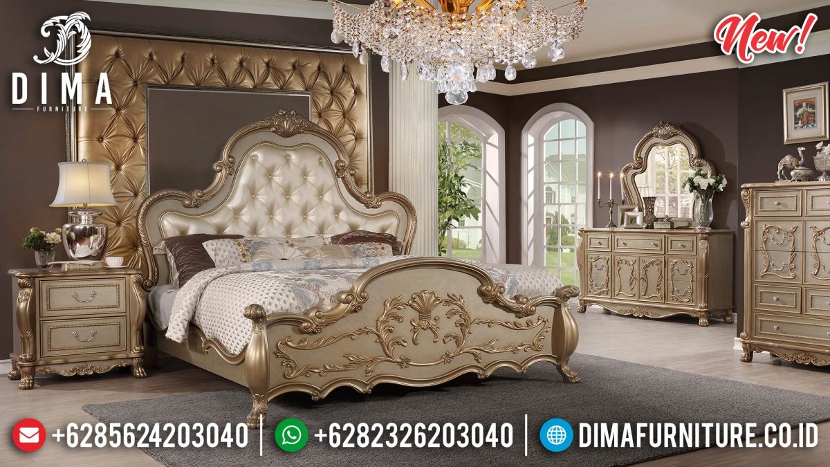 Set Tempat Tidur Jepara Duco Golden Light ST-0866 | Sofa Tamu Jepara - Dima Furniture Set Tempat Tidur Jepara Duco Golden Light ST-0866