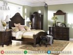 New Tempat Tidur Minimalis Jati Natural Salak Brown Glossy ST-0881