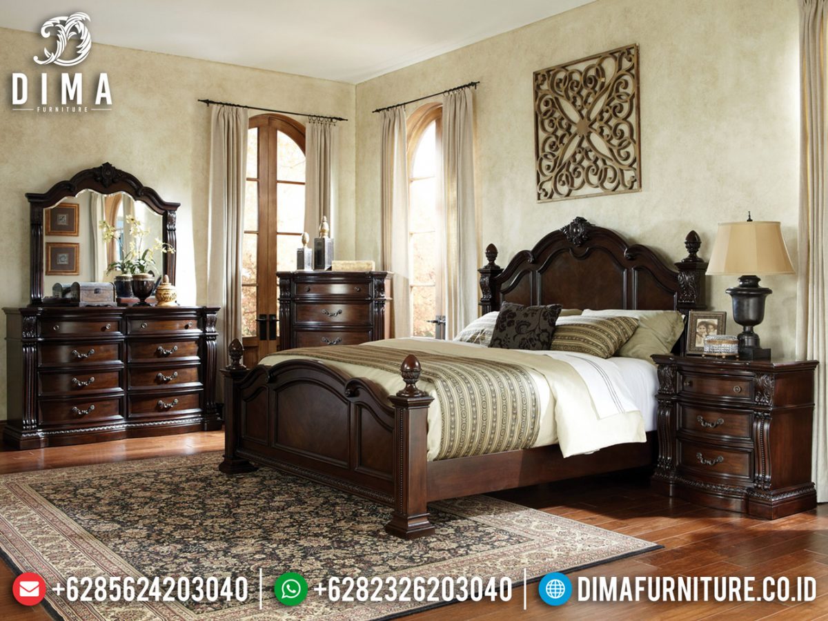 Tempat Tidur Minimalis Georgia Minimalis Jati Natural Classic ST-0878